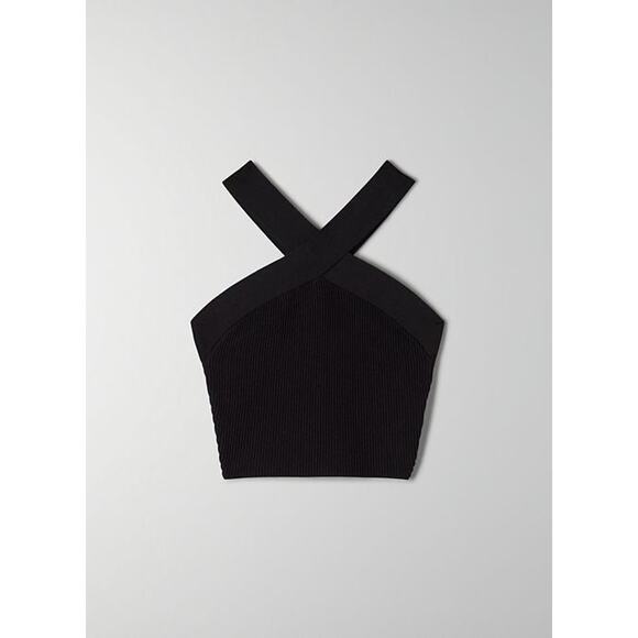 Babaton Sculpt Knit Criss Cross Cropped Tank - 2XS - Picture 1 of 7